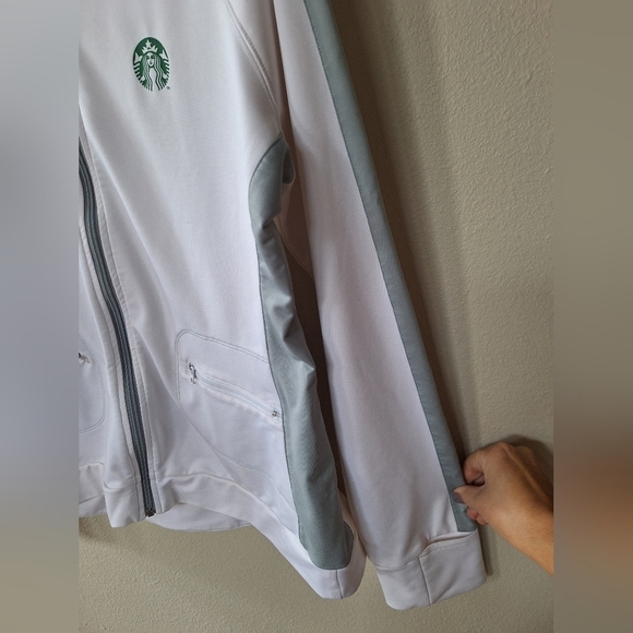 Rare Alo Yoga Womens Starbucks Logo Jacket Zip Up Size XL - Picture 5 of 11